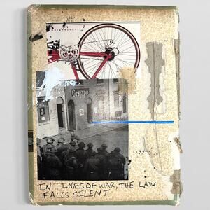 Original Mixed Media Modern Art Collage "Partible I" 6.5x8.5" Signed